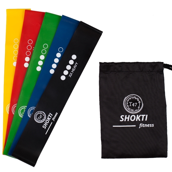 Resistance Premium Loop Exercise Bands 5 set - Picture 2 of 9